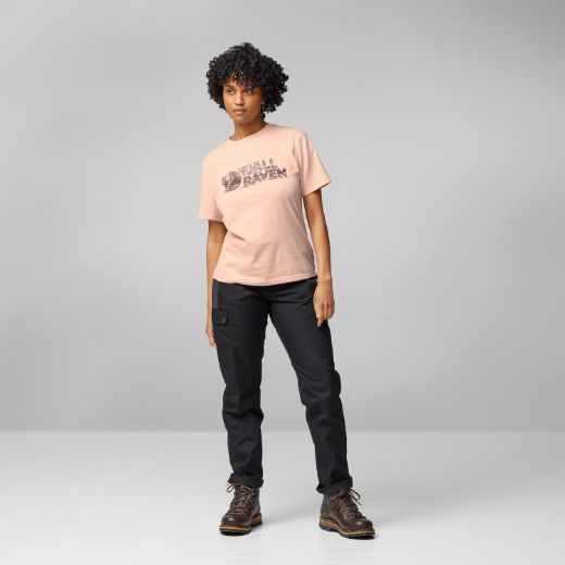 Bilde av Fjällräven Lush Logo T-shirt W Rosa