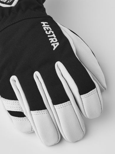 Bilde av Hestra Army Leather Heli Ski Jr. - 5 Finger 100 Black