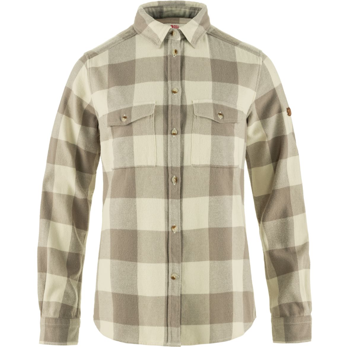 Bilde av Fjällräven ÖVik Heavy Flannel Shirt W 021-113 Fog-Chalk Wh