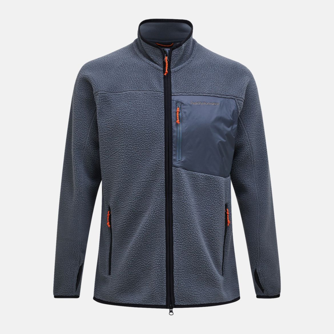 Bilde av Peak Performance M Pile Zip Jacket 090 Mountain Mist