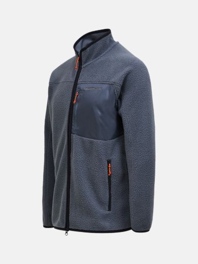 Bilde av Peak Performance M Pile Zip Jacket 090 Mountain Mist