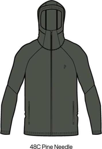 Bilde av Peak Performance M Rider Essentials Zip Hood 020 Pine NeedlePine