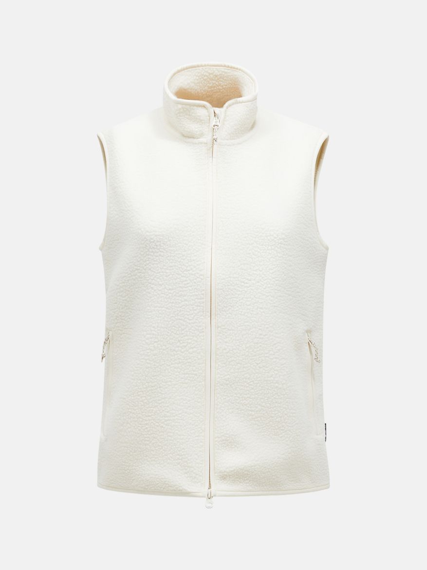 Bilde av Peak Performance W Pile Vest 020 Vintage White