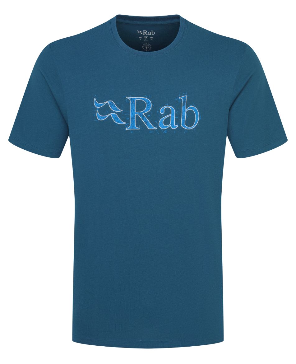 Bilde av Rab Stance Tech Sketch Tee Tmb Tempest Blue