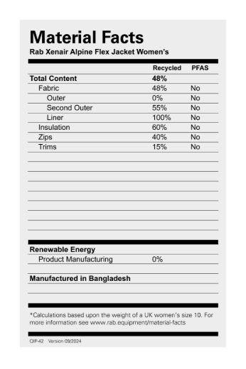 Bilde av Rab Xenair Alpine Flex Jacket Wmns Tmb Tempest Blue