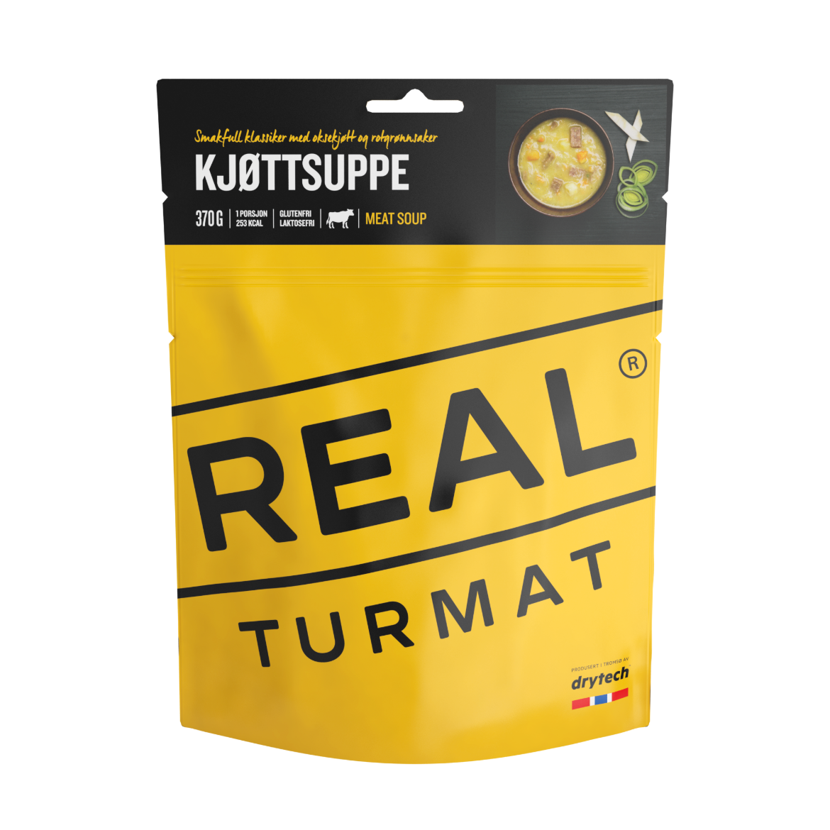 Bilde av Real Turmat KJØTTSUPPE Gul