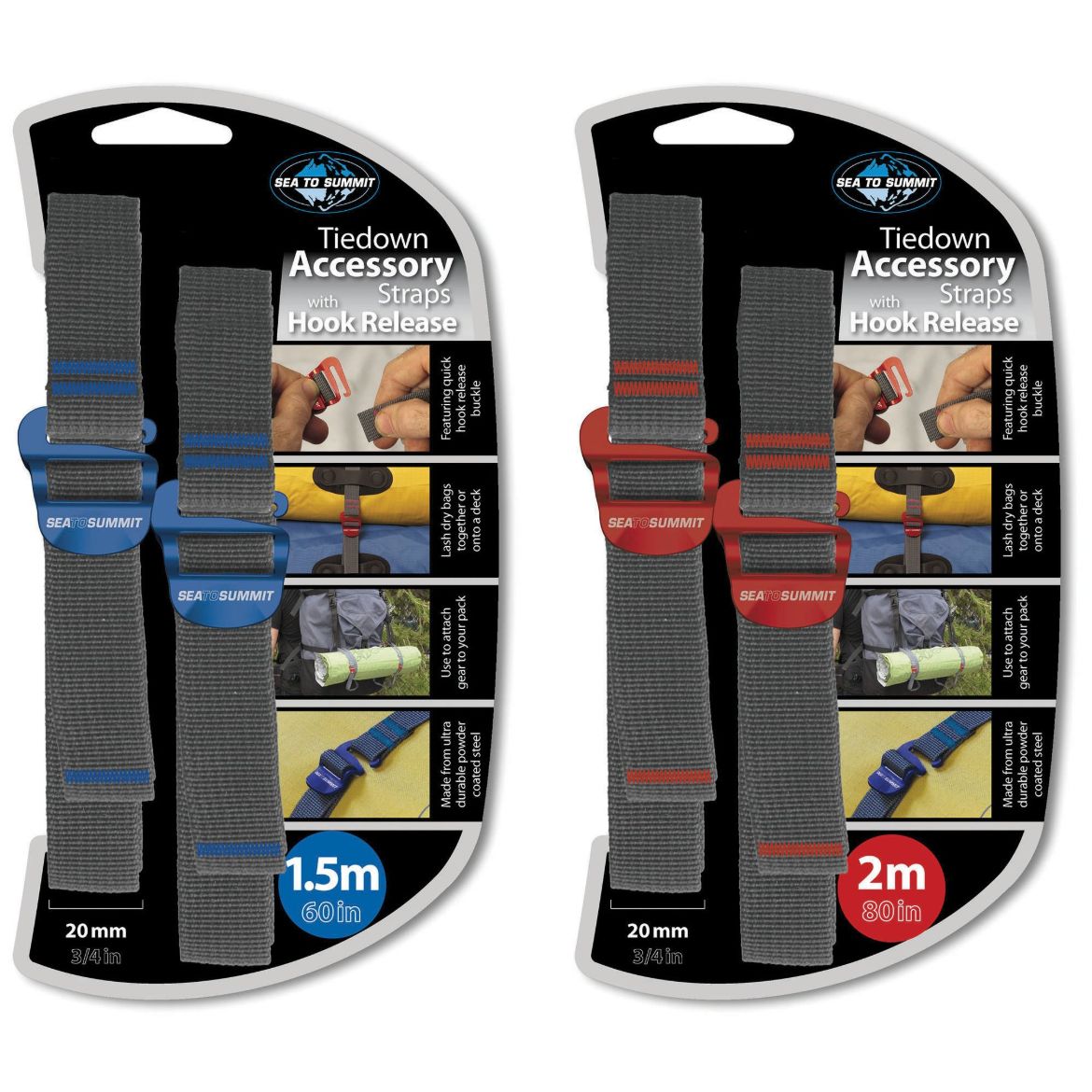 Bilde av Sea To Summit Tiedown Hook Strap 20 Mm Yw Yellow