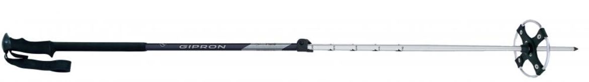 Bilde av Gipron 797 Rondane II, fjellskistav med lærtrinse SvartSølv