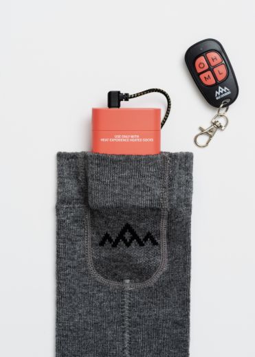  Heat Experience  Heated Everyday Socks w/bat V2 HEES041GR Fjellklar Sport 7