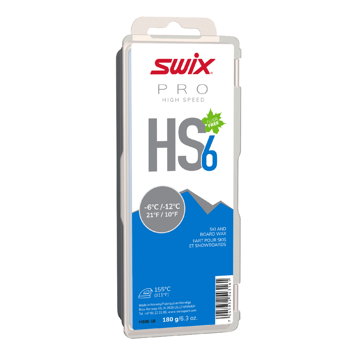Swix Swix  HS6 Blue, -6°C/-12°C, 180g HS06-18 Fjellklar Sport 1