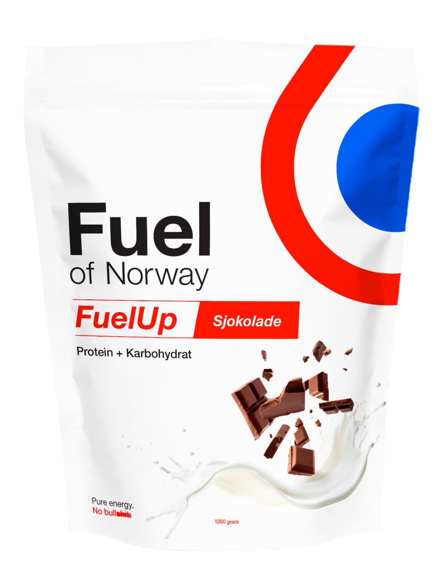  Fuel of Norway  FuelUp protein sjokolade 1,2kg 6002 Fjellklar Sport 1