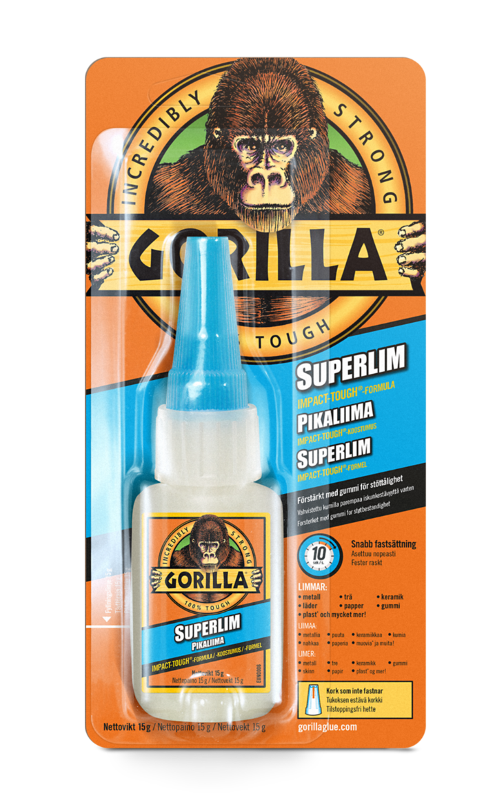  Gorilla  Super Glue 125g 24401 Fjellklar Sport 1