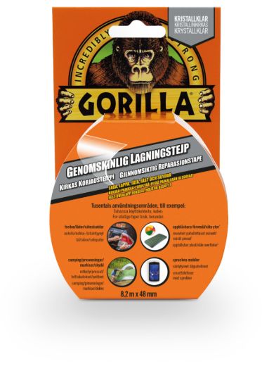  Gorilla  Tape Clear Repair 8,2m 24620 Fjellklar Sport 3