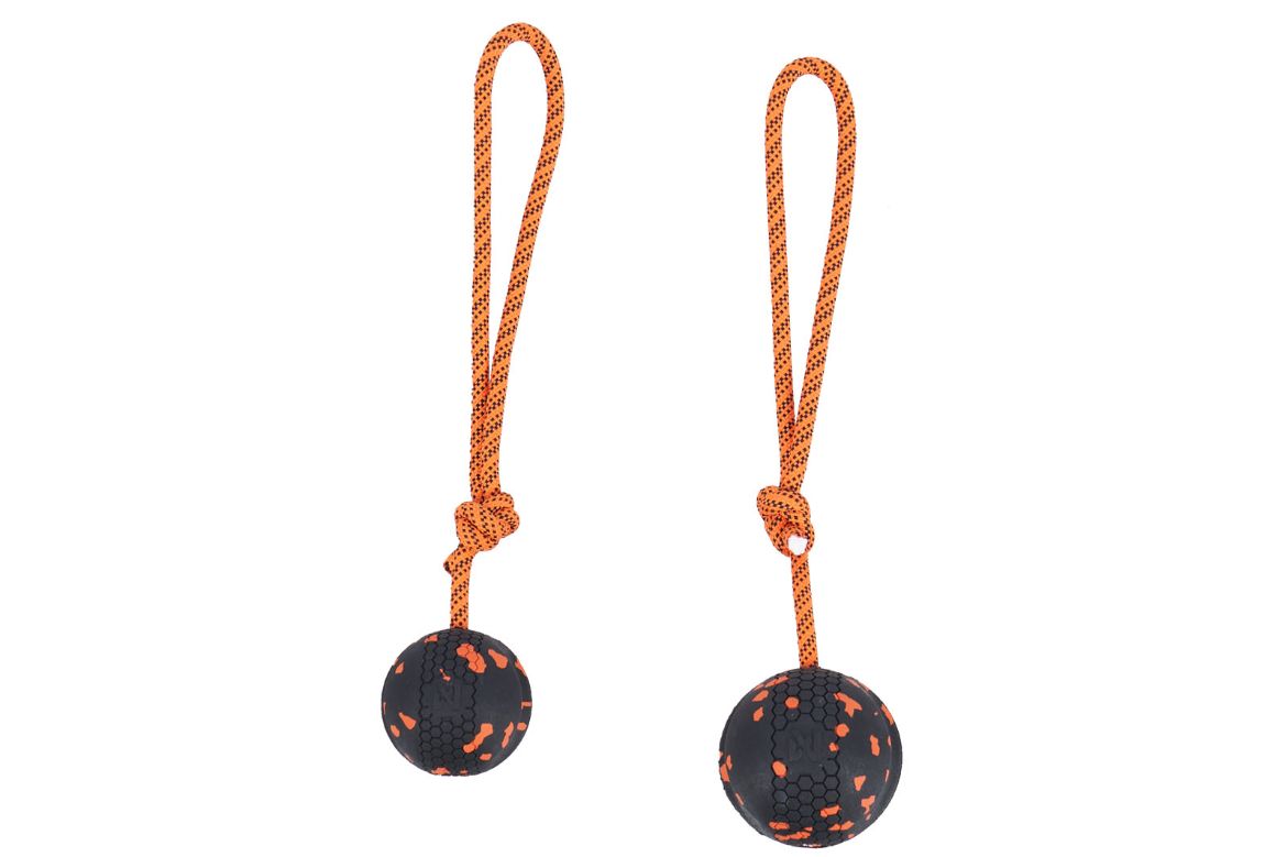 Non-stop dogwear Dog ball on rope 70mm  Fjellklar Sport 1
